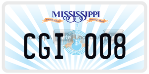 CGI008  license plate in MS