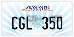 CGL350  license plate in MS