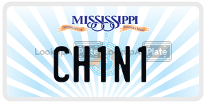 CH1N1  license plate in MS