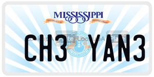 CH3YAN3  license plate in MS
