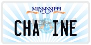 CHAINE  license plate in MS