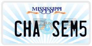 CHASEM5  license plate in MS