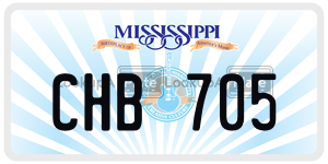 CHB705  license plate in MS