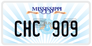 CHC909  license plate in MS