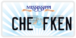 CHEFKEN  license plate in MS