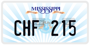 CHF215  license plate in MS