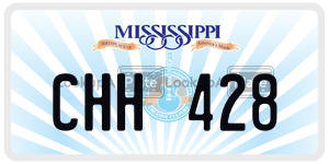 CHH428  license plate in MS