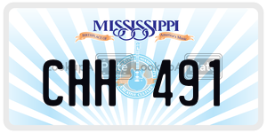 CHH491  license plate in MS