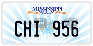 CHI956  license plate in MS