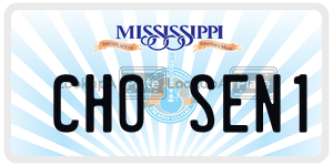 CHOSEN1  license plate in MS
