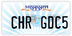 CHRGDC5  license plate in MS
