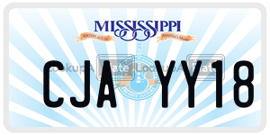 CJAYY18  license plate in MS