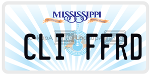 CLIFFRD  license plate in MS