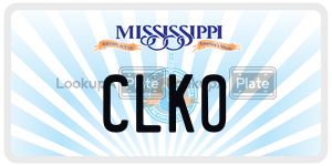 CLKO  license plate in MS