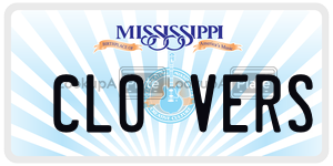 CLOVERS  license plate in MS