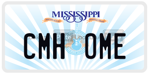 CMHOME  license plate in MS