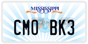 CMOBK3  license plate in MS