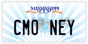 CMONEY  license plate in MS