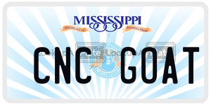 CNCGOAT  license plate in MS