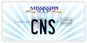 CNS  license plate in MS