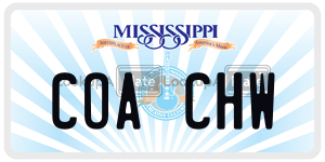 COACHW  license plate in MS
