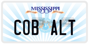 COBALT  license plate in MS