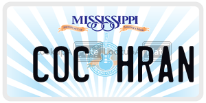 COCHRAN  license plate in MS