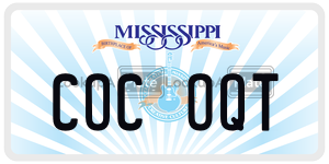 COCOQT  license plate in MS