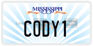 CODY1  license plate in MS