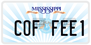 COFFEE1  license plate in MS