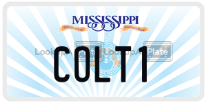 COLT1  license plate in MS