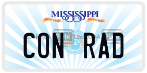 CONRAD  license plate in MS