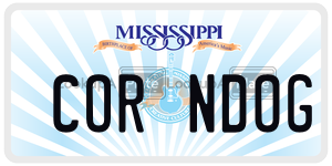 CORNDOG  license plate in MS