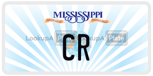 CR  license plate in MS