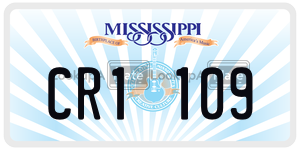 CR1109  license plate in MS