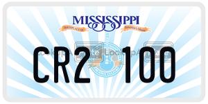 CR2100  license plate in MS
