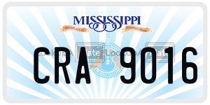 CRA9016  license plate in MS