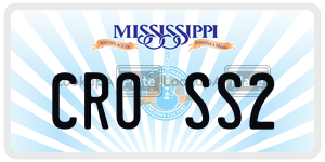 CROSS2  license plate in MS