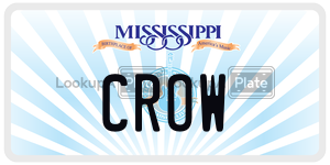 CROW  license plate in MS