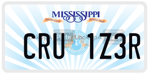 CRU1Z3R  license plate in MS