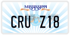 CRUZ18  license plate in MS