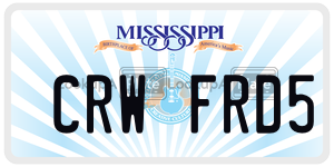 CRWFRD5  license plate in MS