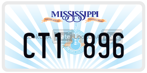 CT1896  license plate in MS