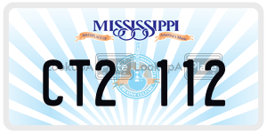 CT2112  license plate in MS