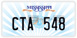 CTA548  license plate in MS