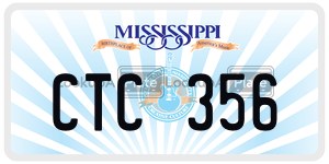 CTC356  license plate in MS