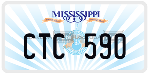 CTC590  license plate in MS