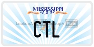 CTL license plate in Mississippi
