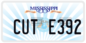 CUTE392  license plate in MS