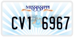 CV16967  license plate in MS